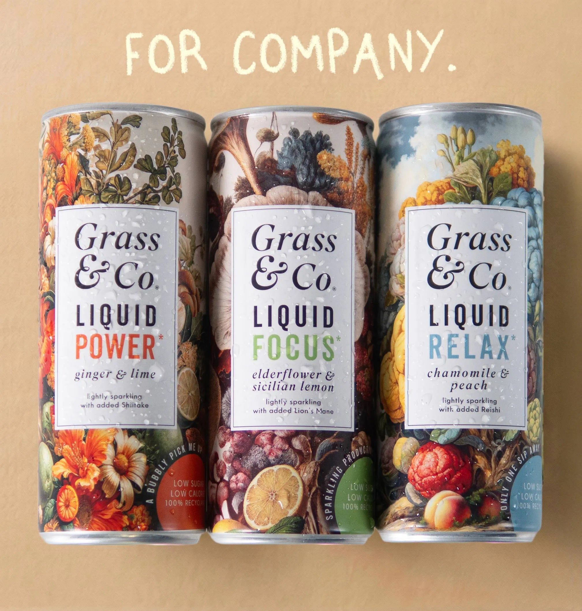 Mixed Drinks Packs | POWER, FOCUS & RELAX – Grass & Co. Natural