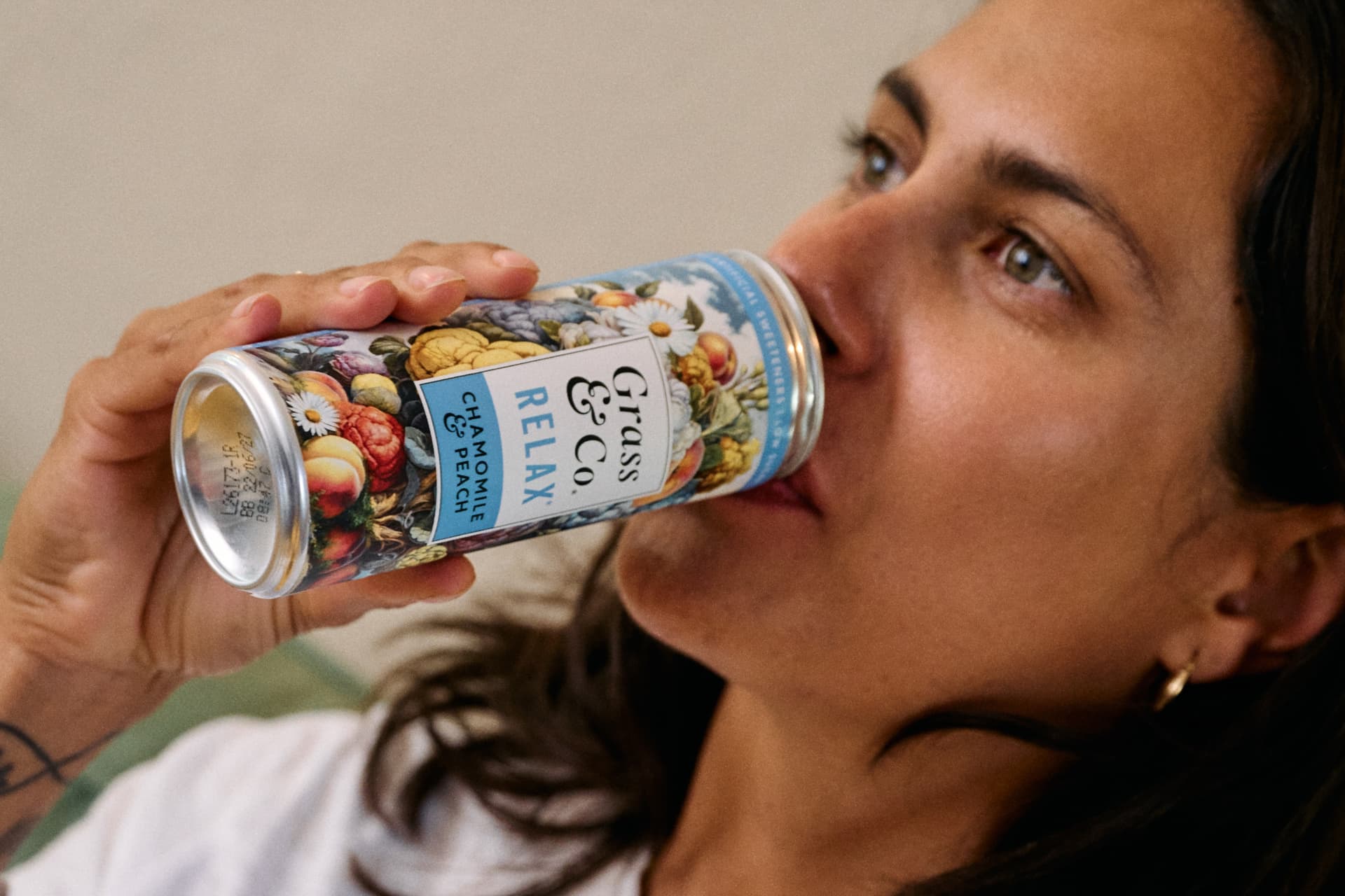 Drinking a can of Liquid RELAX