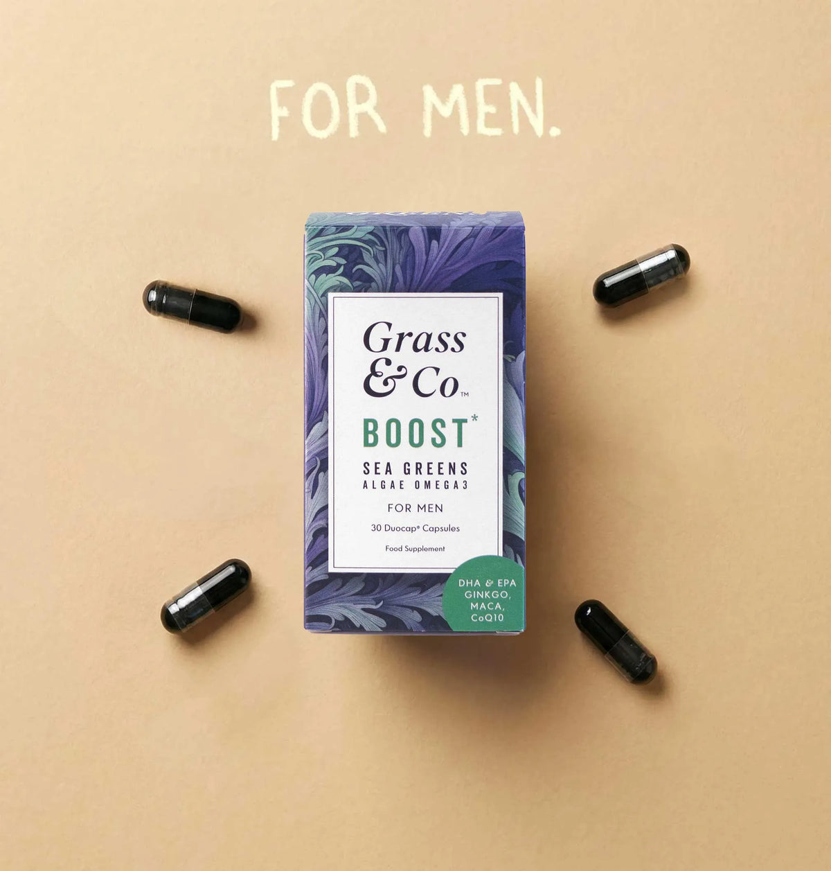 BOOST | Vegan Omega-3 Capsules for Male Health, image 2