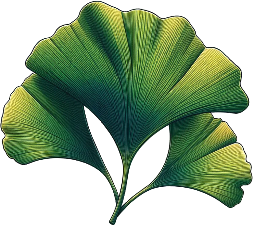Photograph of Ginkgo (Ginkgo biloba)
