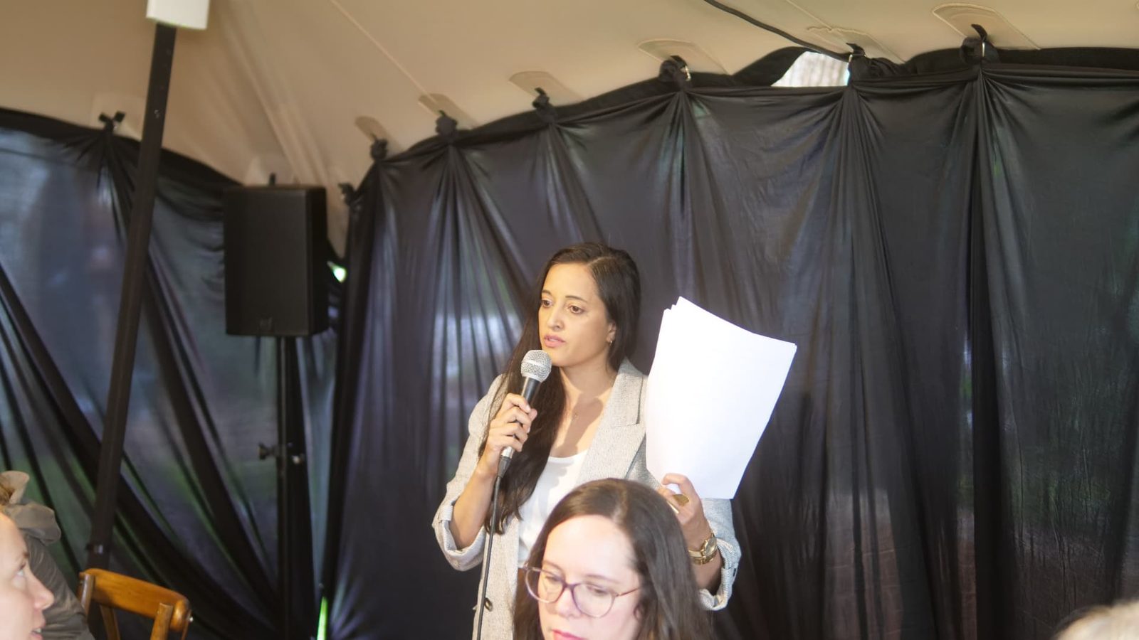 Parul Bavishi of the London Writers' Salon leading the Finding Flow and Creative Focus session
