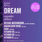Key ingredient list for Dream Capsules 