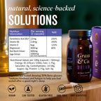 Dream capsule Jar next to nutrient table 