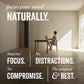 Man at desk with FOCUS key benefits listed 