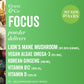 List of main ingredients in FOCUS powder 

