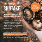 Shiitake Mushroom next to description 