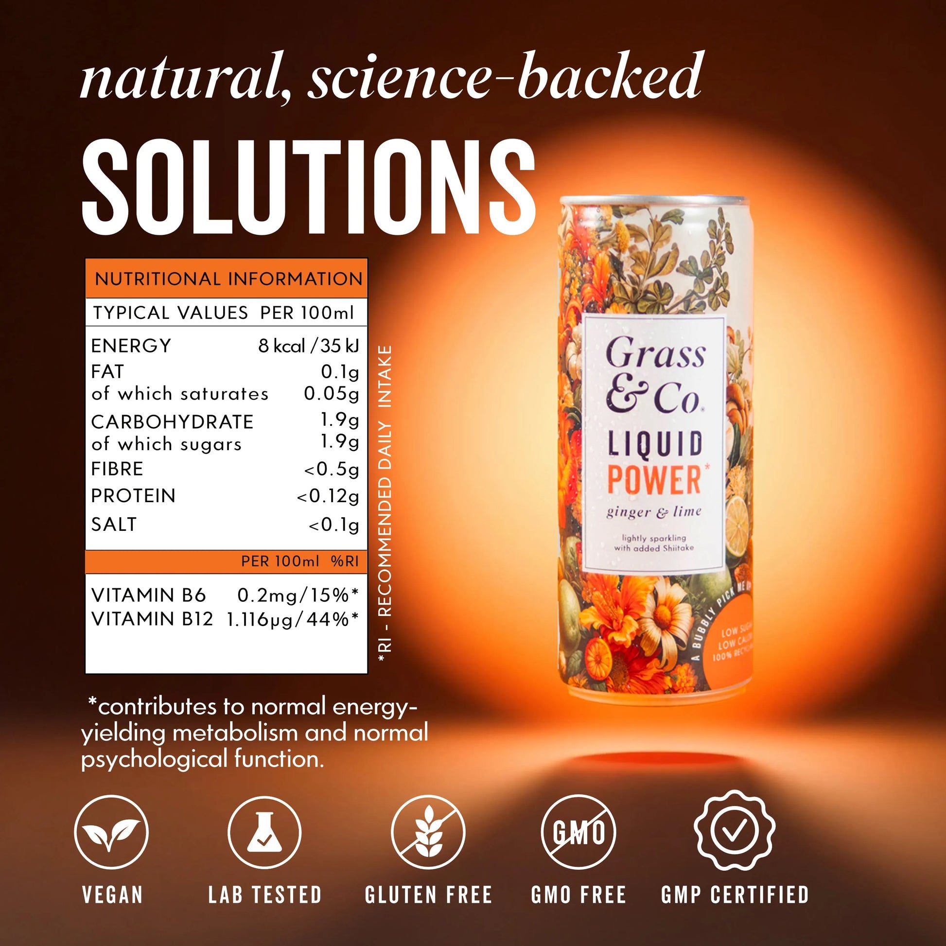 Power Can with Nutrient Table 
