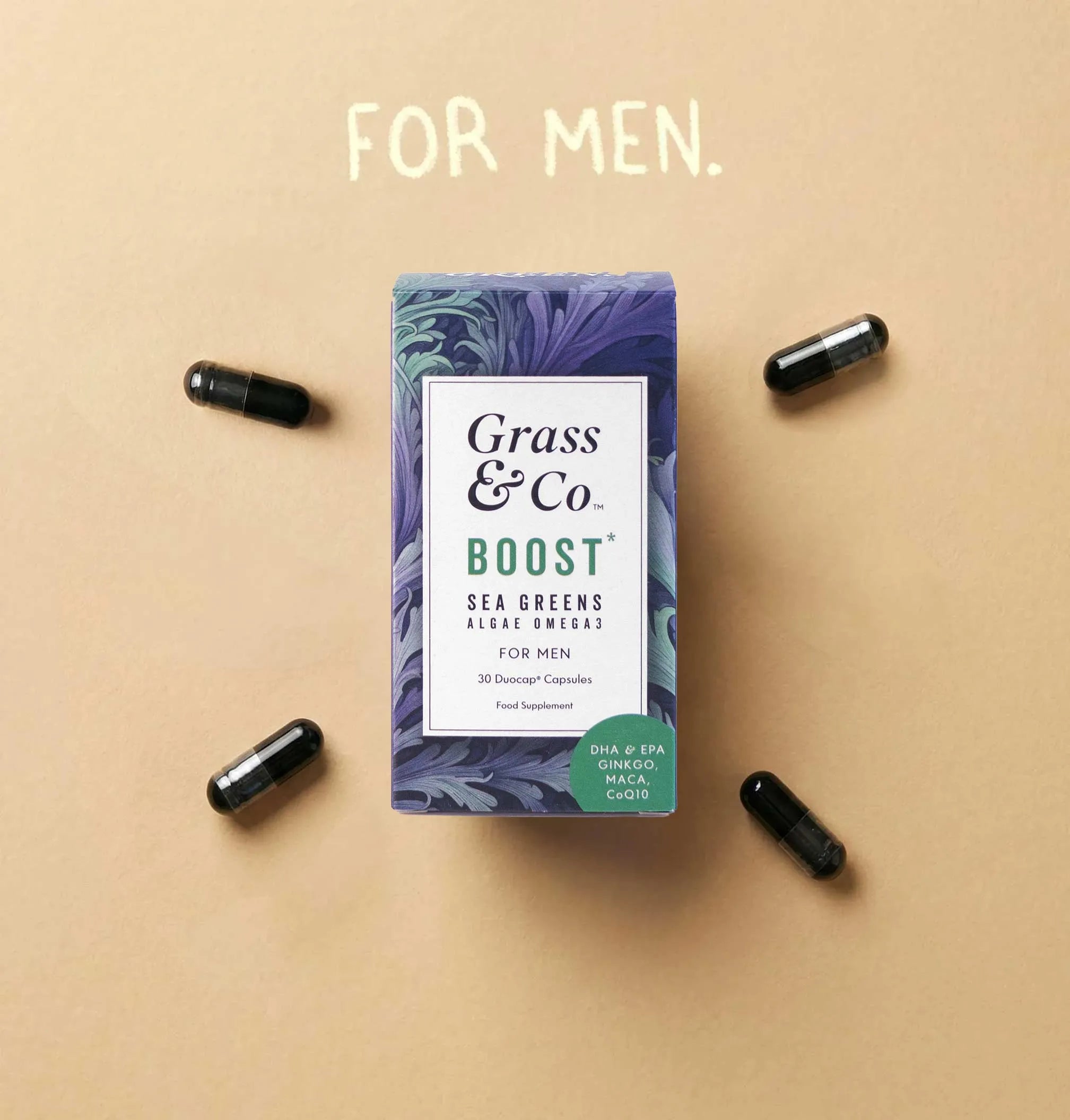 BOOST | Vegan Omega-3 Capsules for Male Health