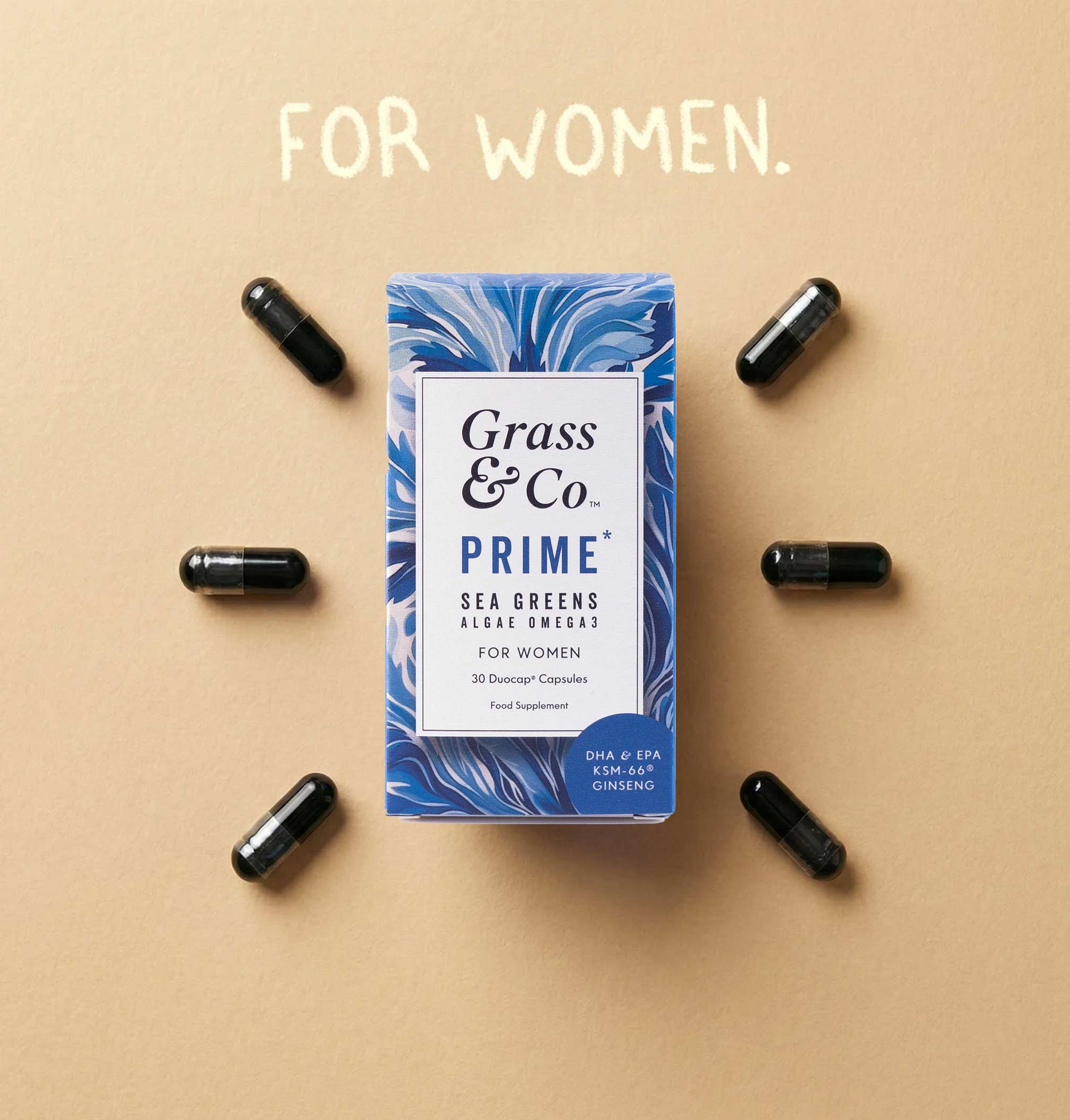 PRIME | Vegan Omega-3 Capsules for Female Health